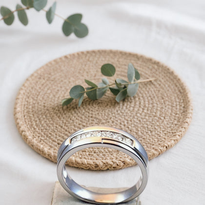 Silver Crystal Ring