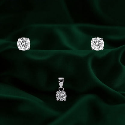 Silver Solara Pendant Set