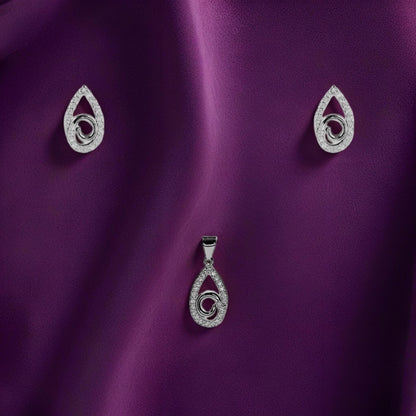Silver Serevia Pendant Set