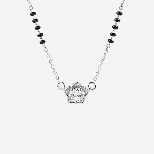 Silver Florara Mangalsutra Pendant