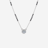 Mangalsutra Patterned Women`s Pendant in silver