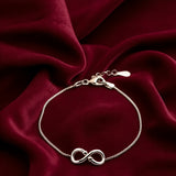 Silver Grace Infinity Bracelet