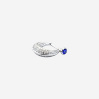Silver Celestia Blue Men`s Studds