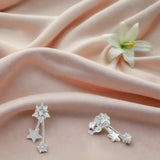 Bloom Women`s Earrings in Silver