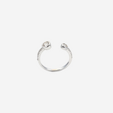 Dual Radiance Women`s Ring in silver