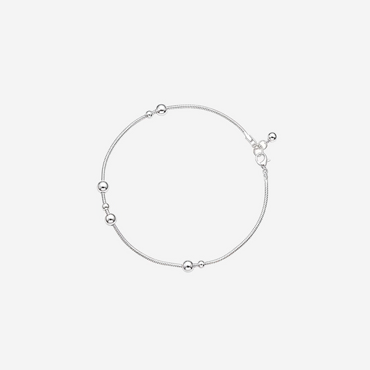 Silver Minora women`s Anklet
