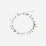 Silver charmed Women`s Anklet