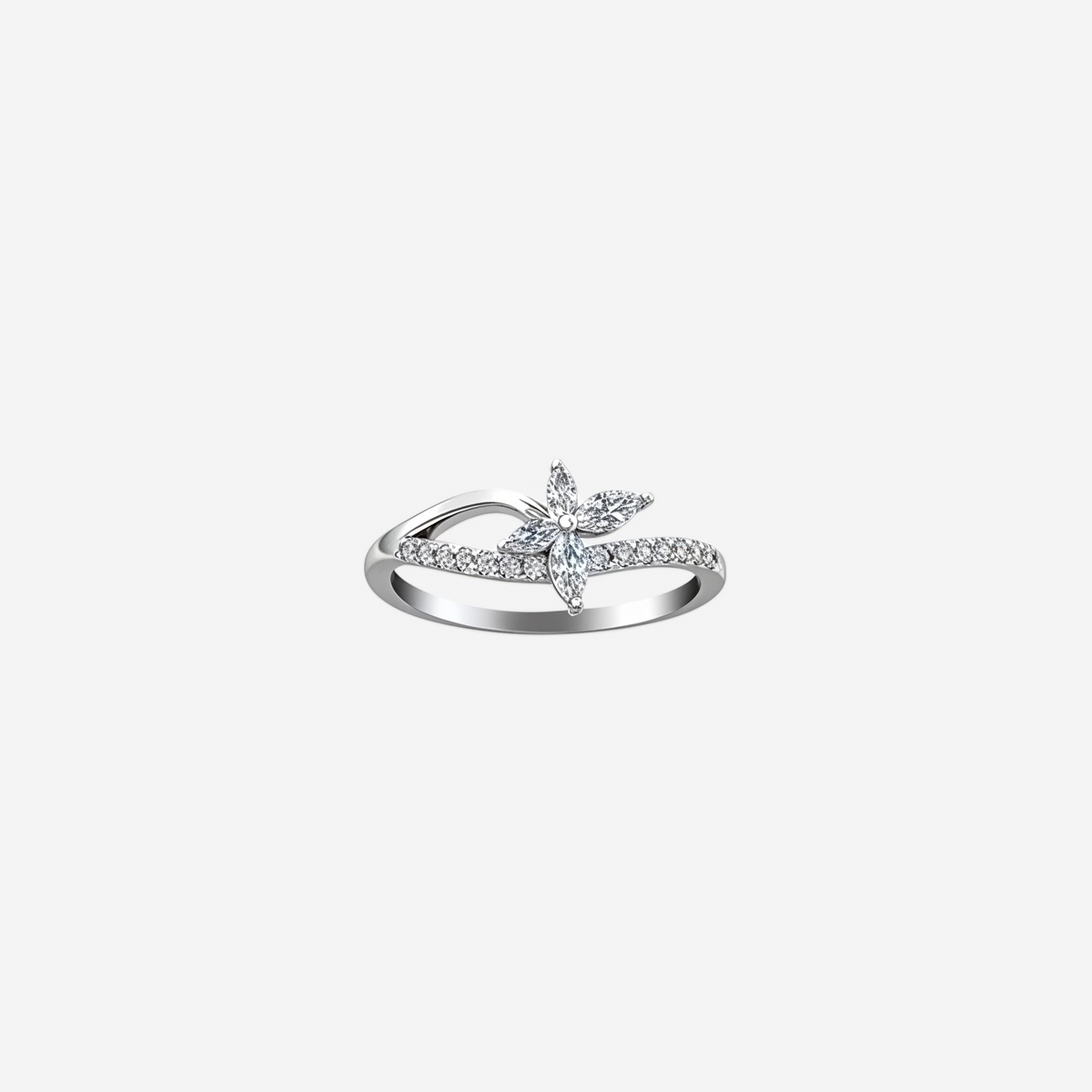 Bloomtrace Women`s Ring – Sterling Silver