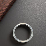 Slim Silver Band Ring