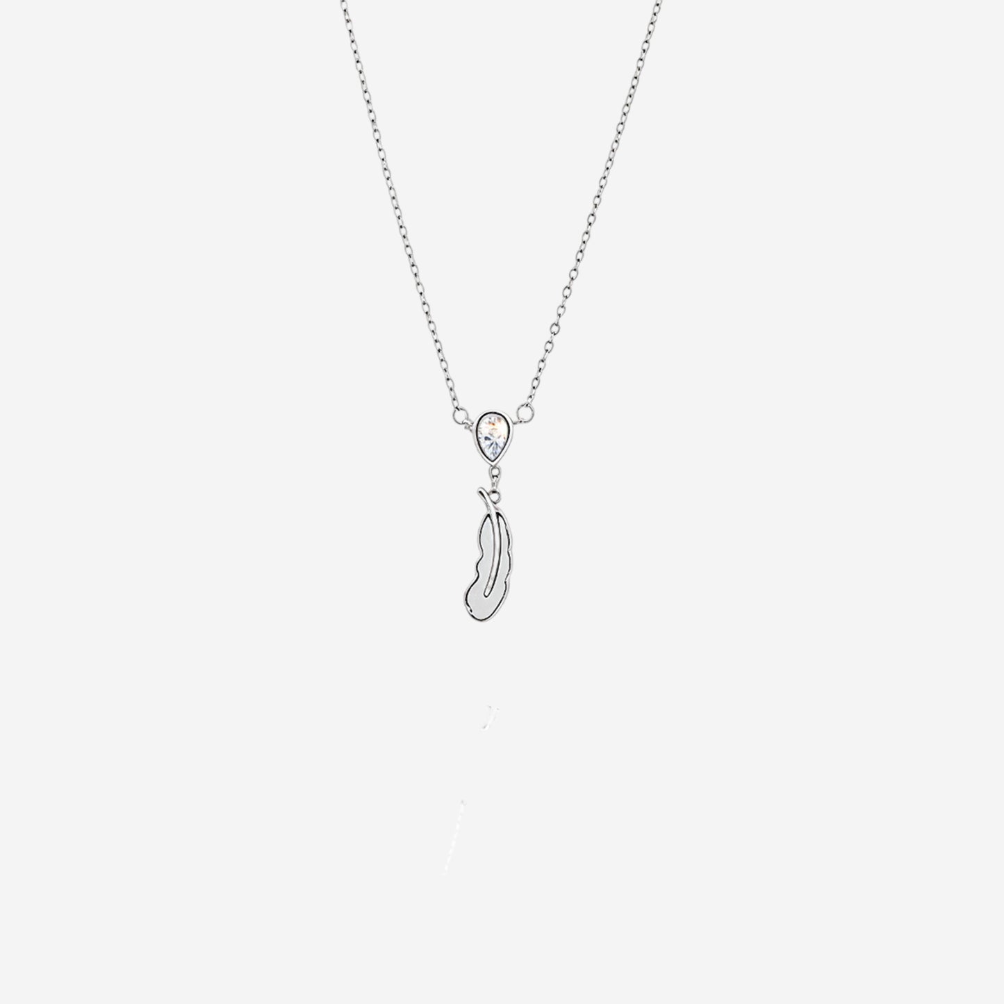 sterling silver luma feather pendant