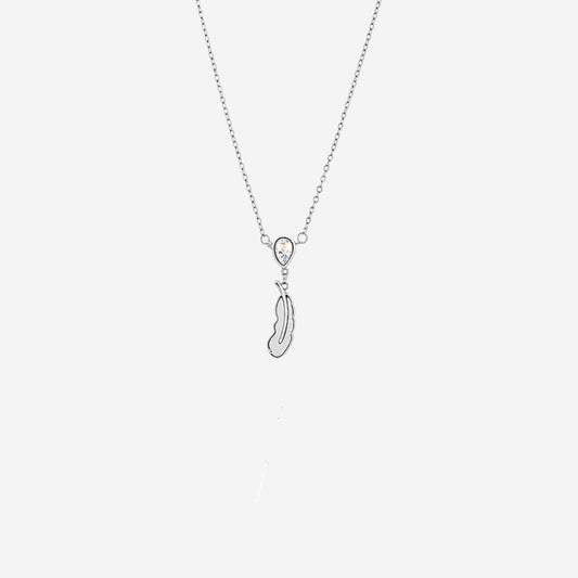 Sterling silver Luma Feather Pendant