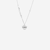 Happy Heart Necklace in silver
