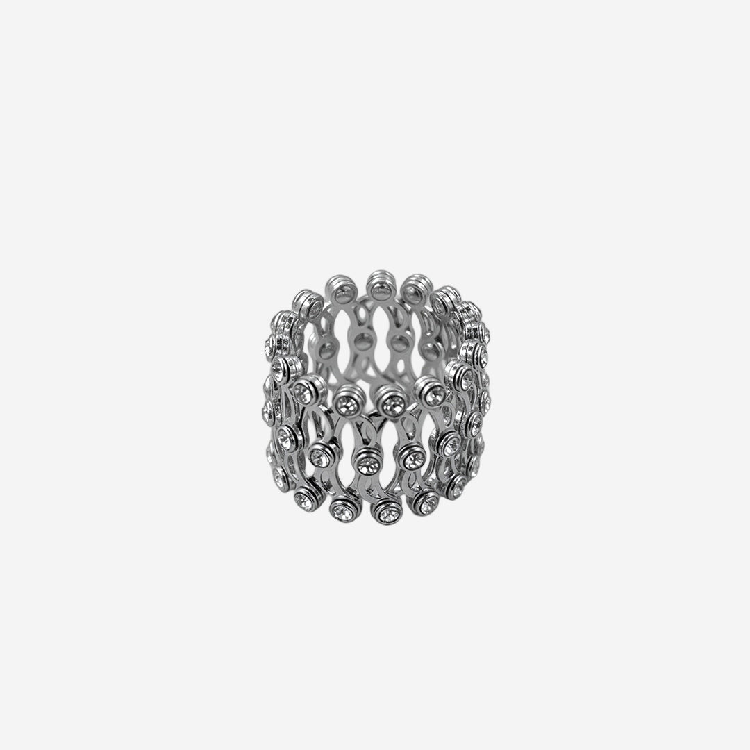 Silver Cirvara Ring-Bracelet Duo