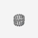 Cirvara Ring-Bracelet Duo in Silver