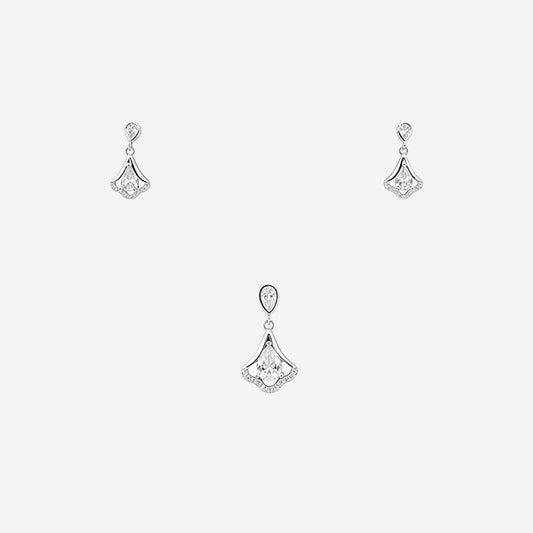 Sterling silver Halo Drift Set