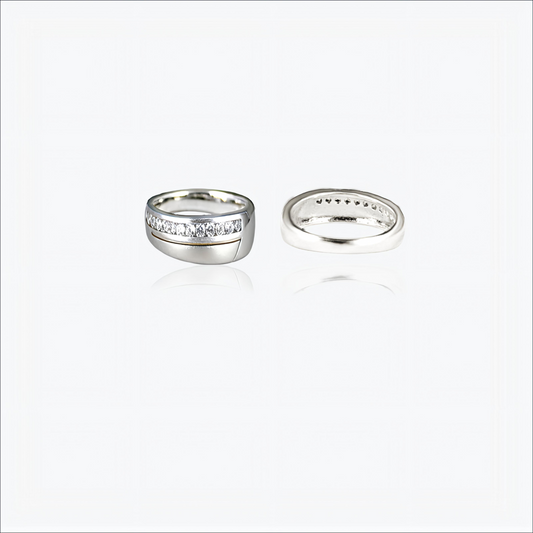 Slatecut Ring – Bold Matte Sterling Silver