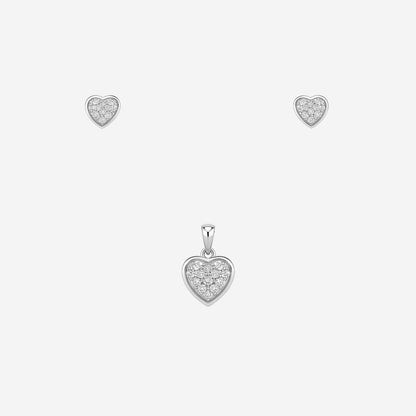 Sterling silver Luma Heart Set