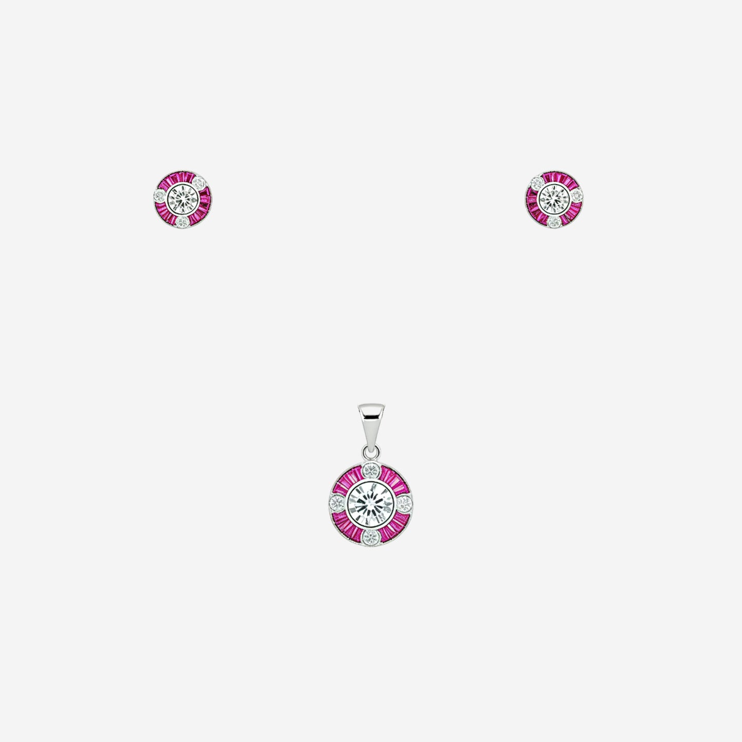 sterling silver pinklight pendant