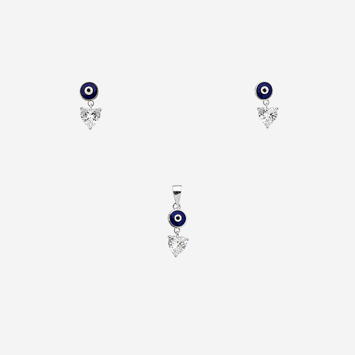 sterling silver lyra curve pendant