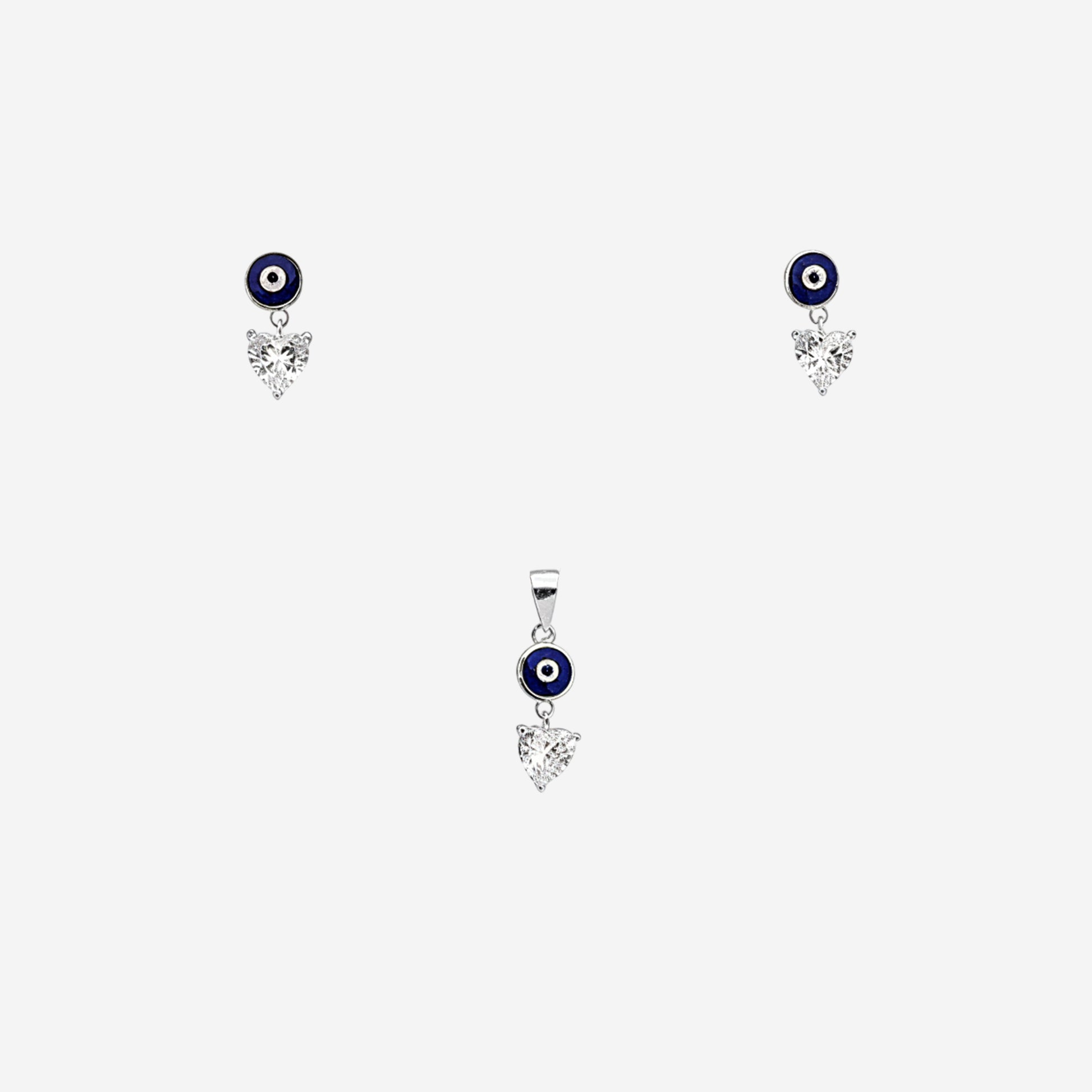 Sterling silver Lyra Curve Pendant