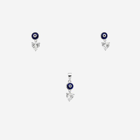 Sterling silver Lyra Curve Pendant