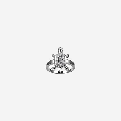 Silver Shellspark Charm Women`s Ring