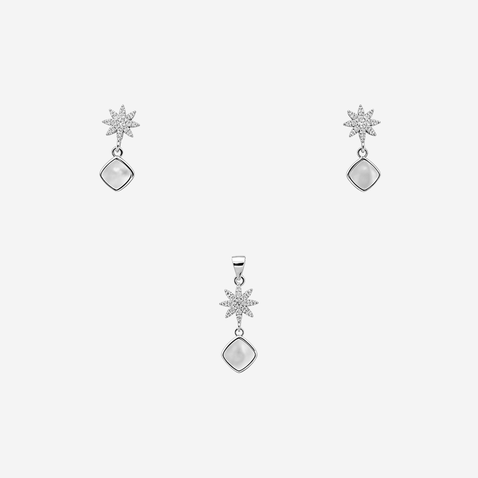 Sterling silver Flora Grace Set