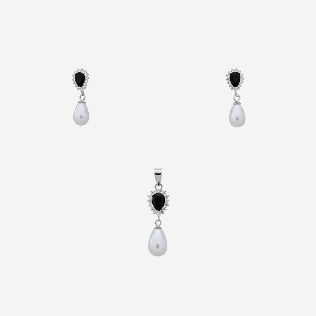 Sterling silver Midnight Pearl Pendant