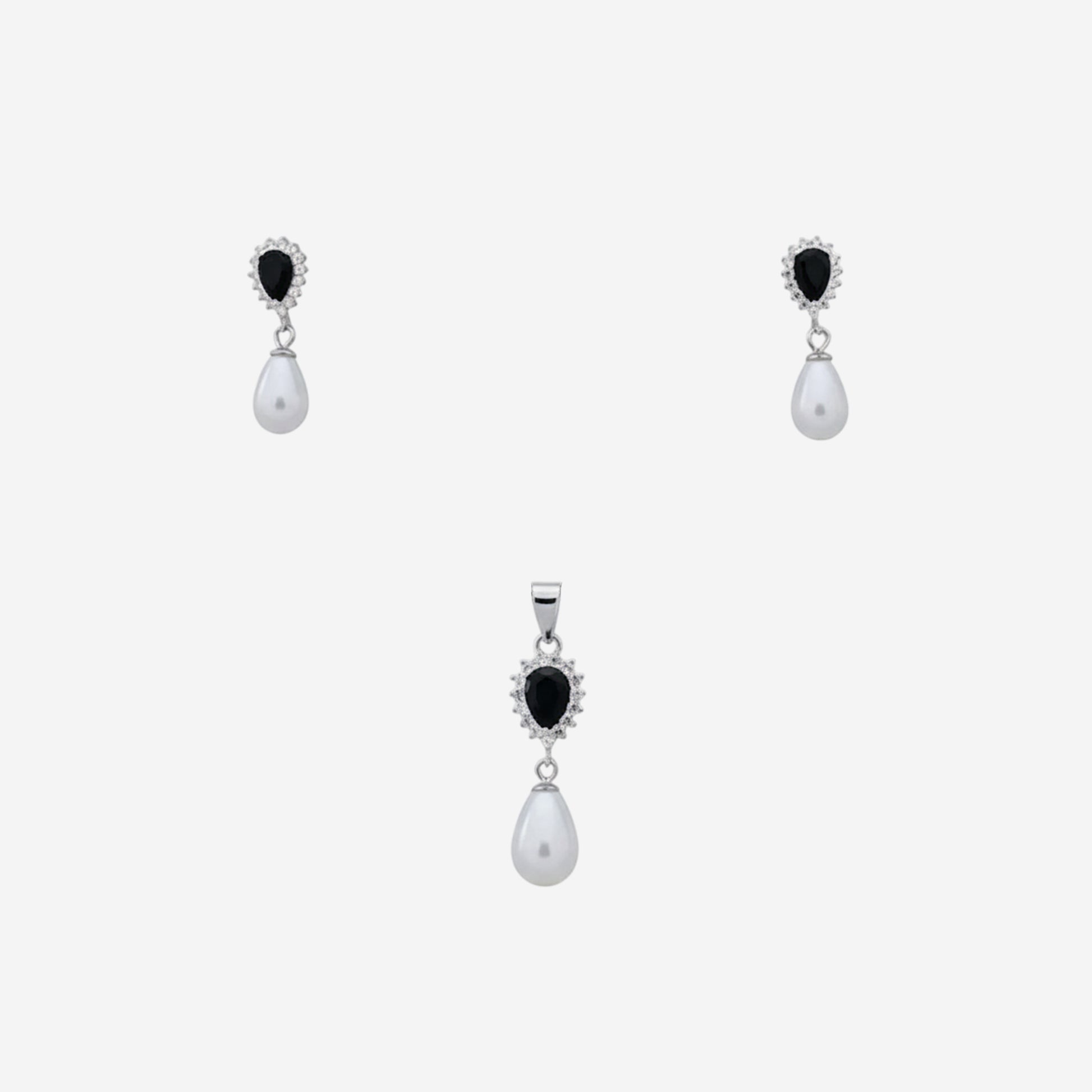 Sterling silver Midnight Pearl Pendant