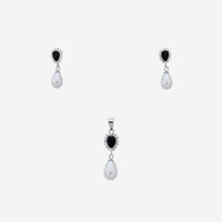 Sterling silver Midnight Pearl Pendant