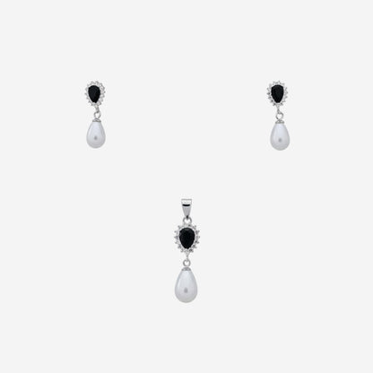 Sterling silver Midnight Pearl Pendant