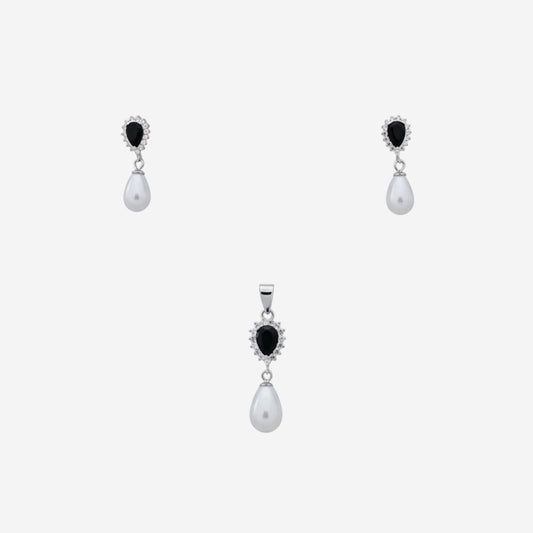 Sterling silver Midnight Pearl Pendant