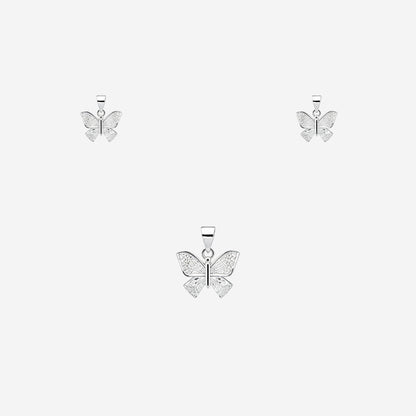 Sterling silver Flora Flit Pendant