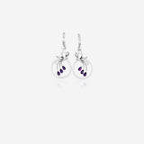 Petal Drift  silver women`s earring