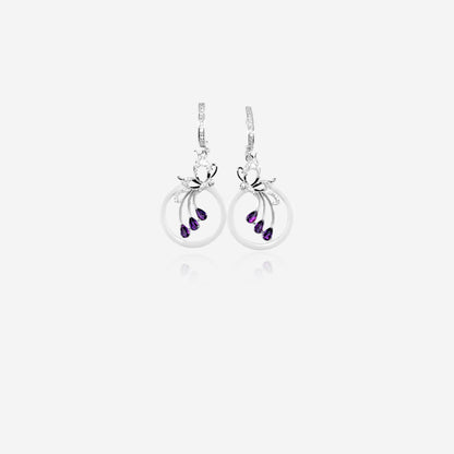 Petal Drift earring– Sterling Silver Romantic Motion