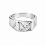 Silver Squarion Men`s Ring