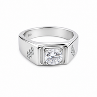 Silver Squarion Men`s Ring