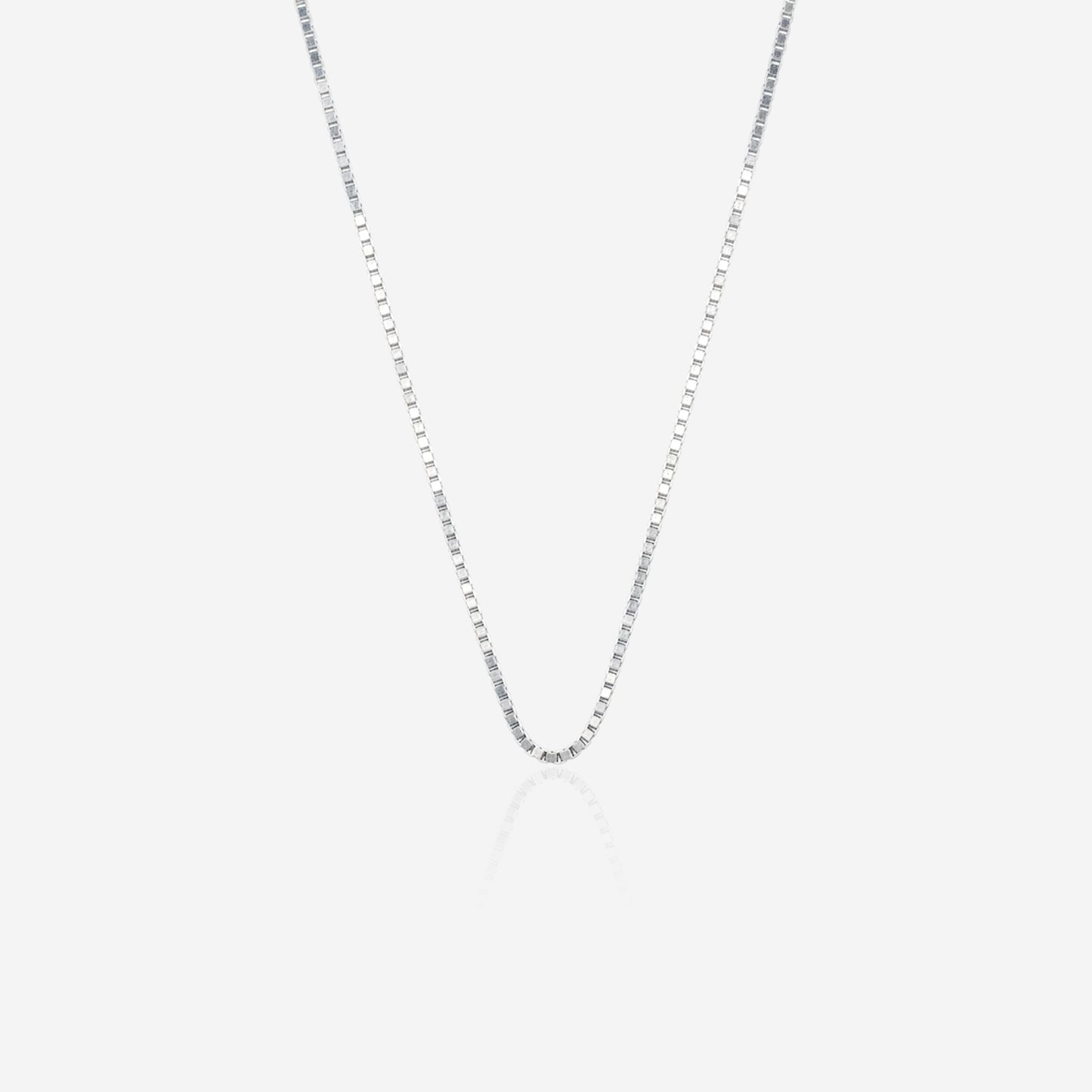 gridline chain – sterling silver in geometric motion