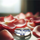 Sapphire Glow Ring in Silver