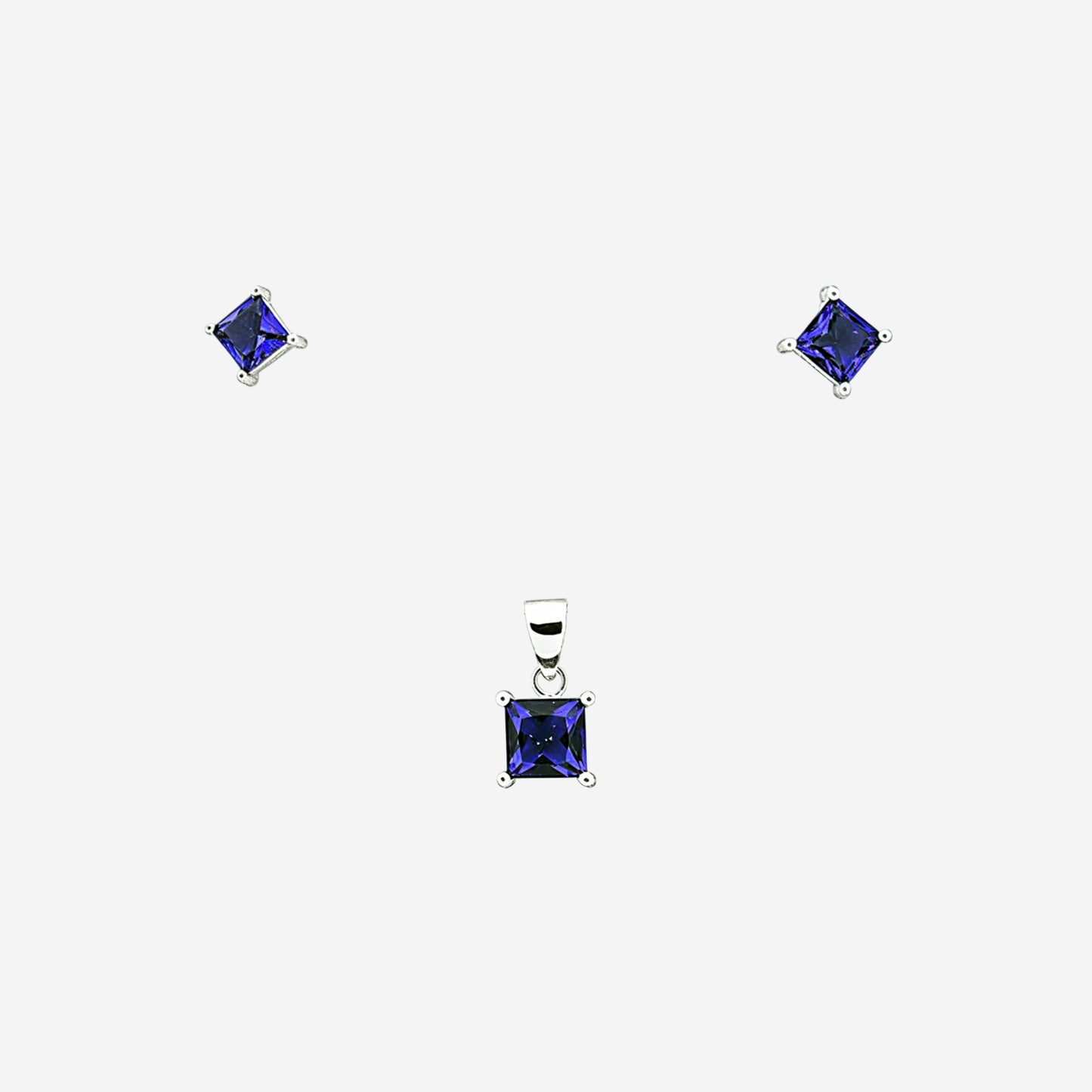 sterling silver blueview pendant