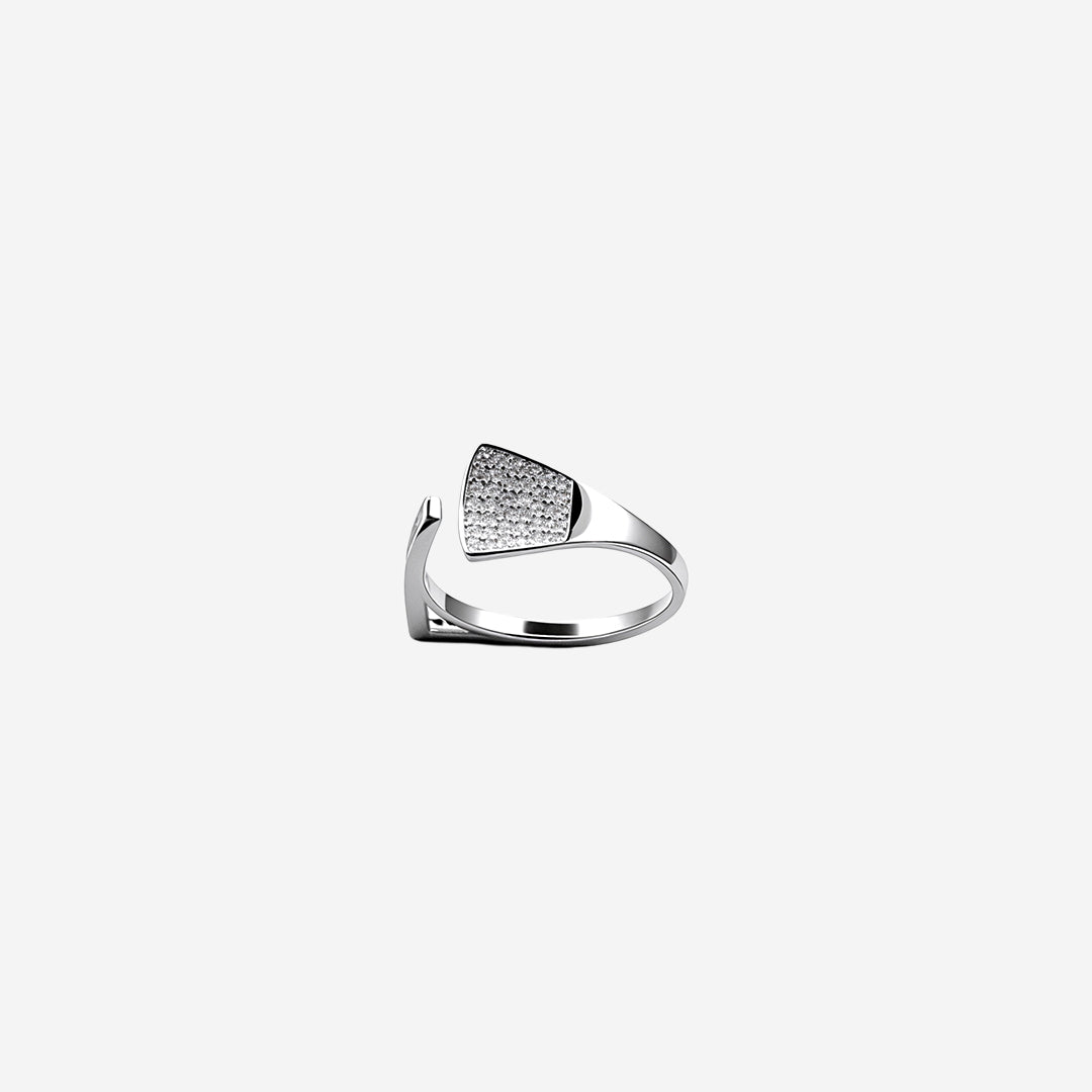 Silver Trapezia Women`s Ring