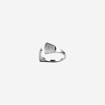 Silver Trapezia Women`s Ring