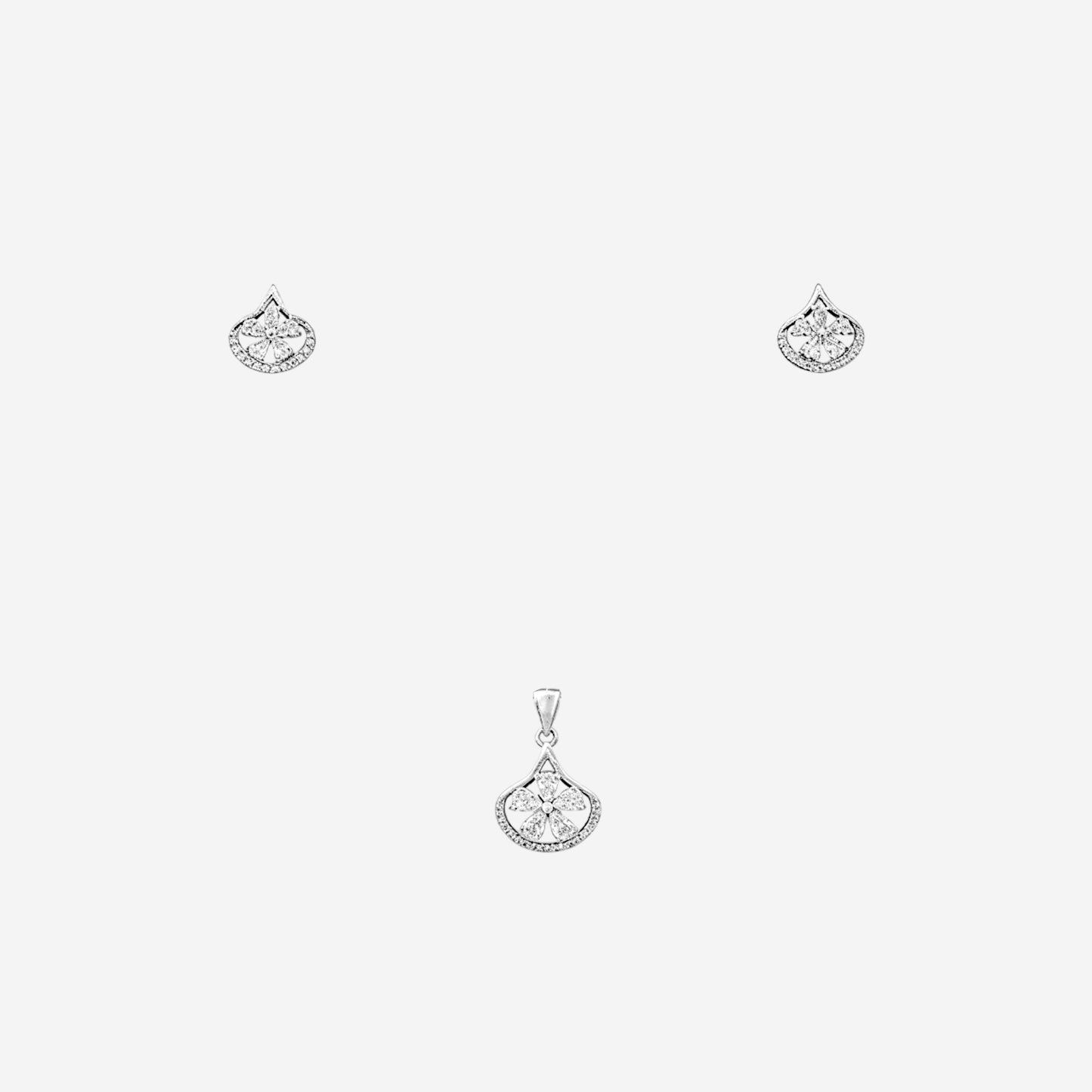 sterling silver eterna halo pendant