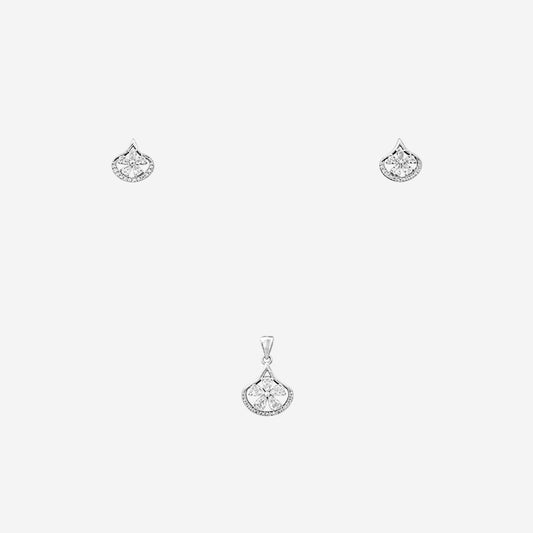 Sterling silver Eterna Halo Pendant