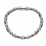 Diamond shaped linked Men`s bracelet