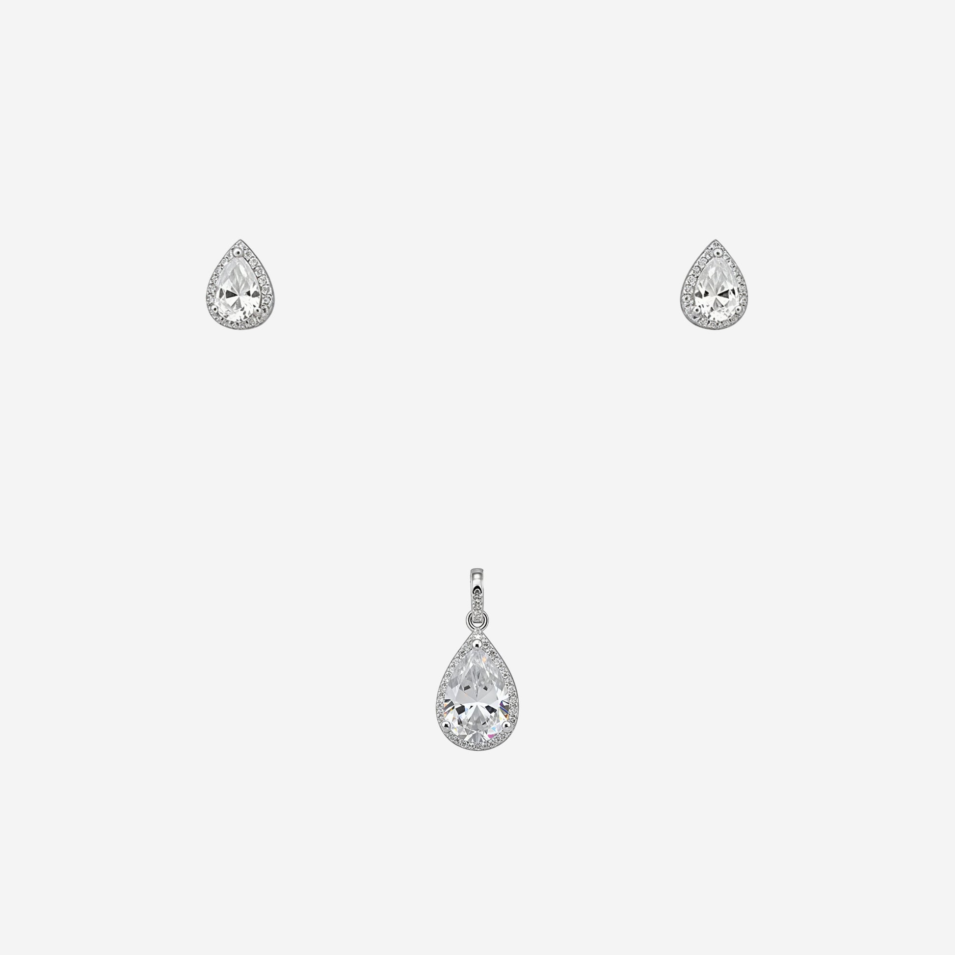 Sterling silver Eira Almond Set