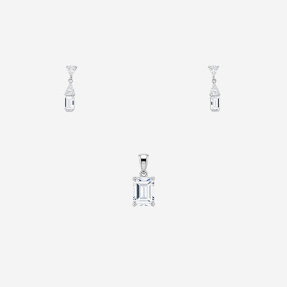 Sterling silver Eira Oval Pendant