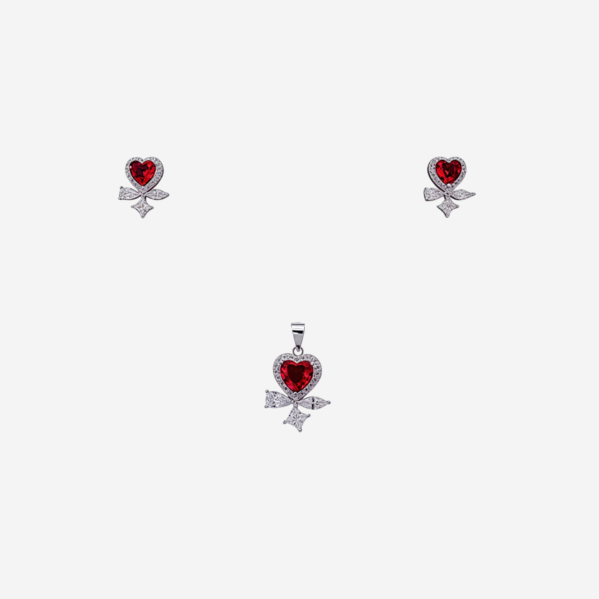 Sterling silver Rosaline Halo pendant