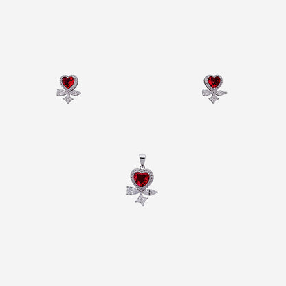 Sterling silver Rosaline Halo pendant