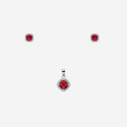 Sterling silver Ruby Frame Set